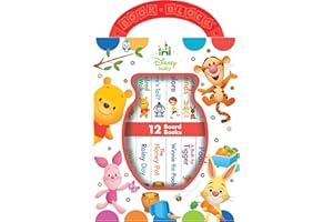 Disney Baby: Winnie the Pooh - My First Library - 12 Board Book Set - First Words, Counting, and More! - PI Kids