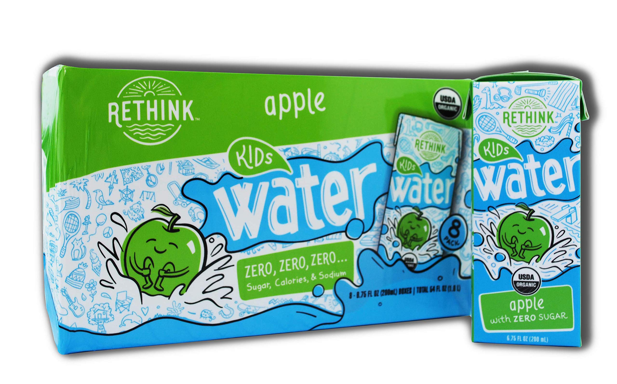 Rethink Kids Water, Fruit Punch, Flavored Water, Zero Sugar, Zero