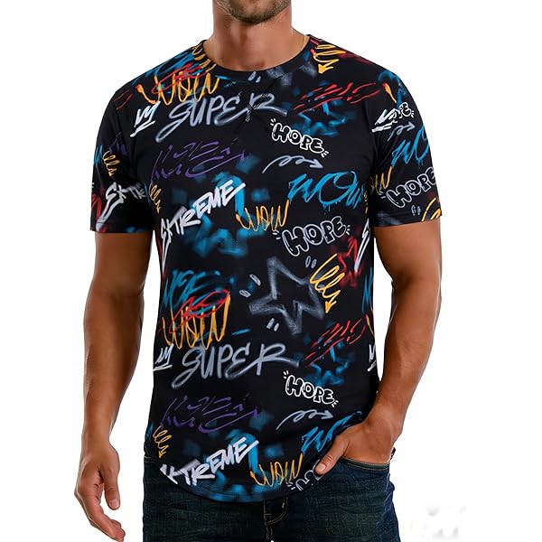 Spreadshirt Hip Hop Graffiti B-Boy Men's T-Shirt, S, Black