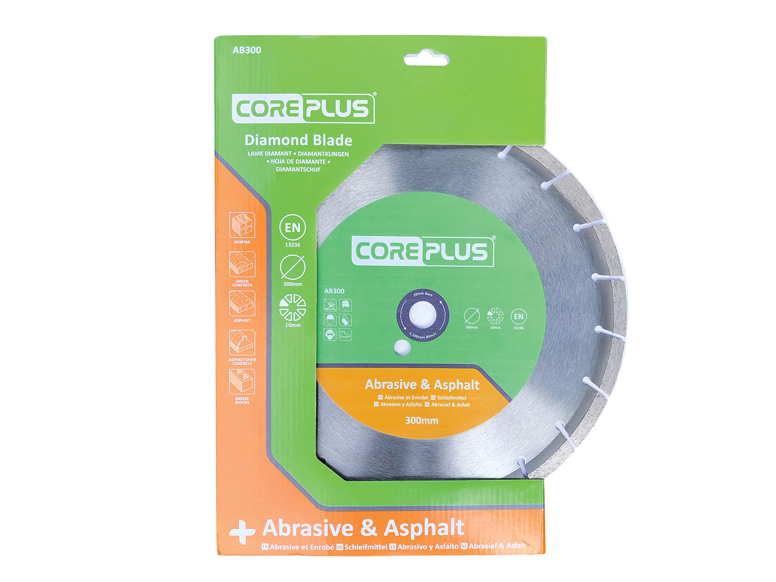 CorePlus Abrasive & Asphalt Diamond Blade 300mm x B20.0mm (12in)