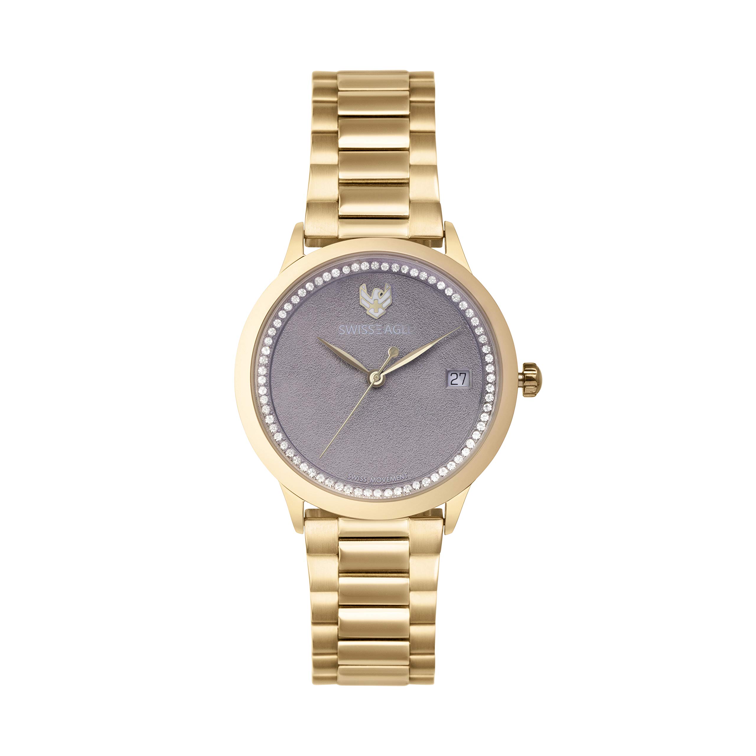 Swiss Eagle Women's Analog Swiss Made Movement Watch with Stainless Steel Make (SE-9166)