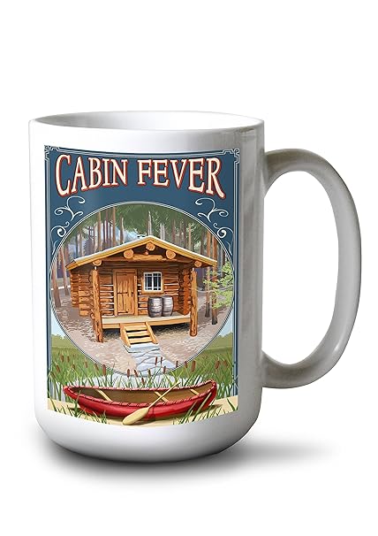 Amazon Com Lantern Press Torch Lake Michigan Cabin In Woods