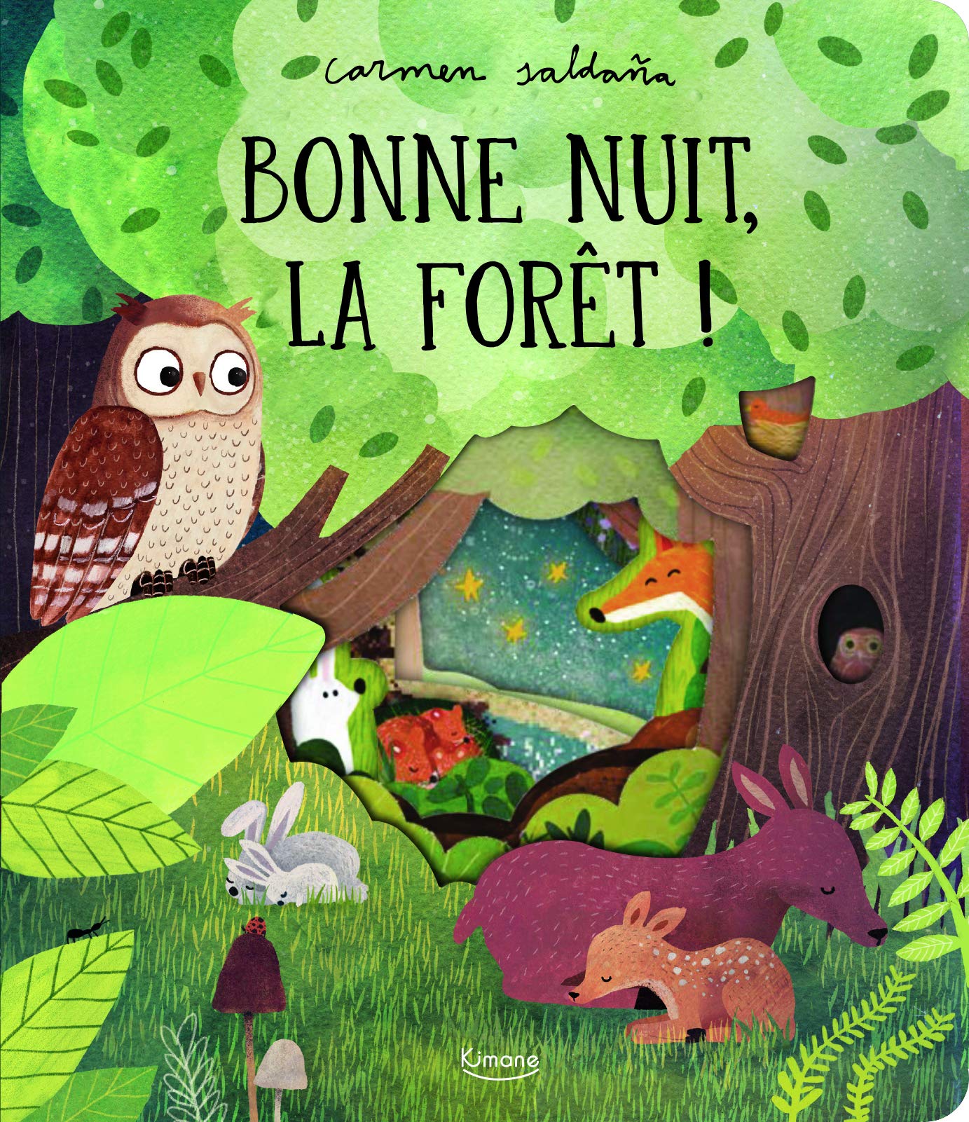 couverture de : Bonne nuit, la foret ! - avec des decoupes a chaque page