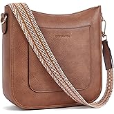 BOSTANTEN Crossbody Bags for Women Trendy Vegan Leather Guitar Strap Purse for Spring Travel