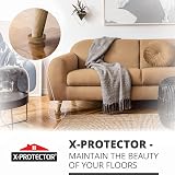 X-Protector Felt Floor Cups Ø60mm 8 pcs – Furniture Felt Castors for Hardwood view 6