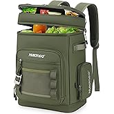 Hulongo Large Waterproof Insulated Cooler Backpack for Men & Women, Leak Proof Cooler Backpack for Camping, Beach, Fishing, Picnic, Travel, Outdoor, 30L, 48Cans