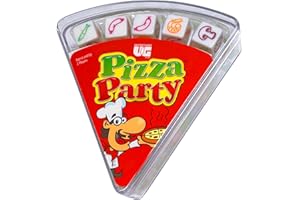 University Games, Pizza Party Dice Game, Dice Game for Kids and Families, Ages 6+