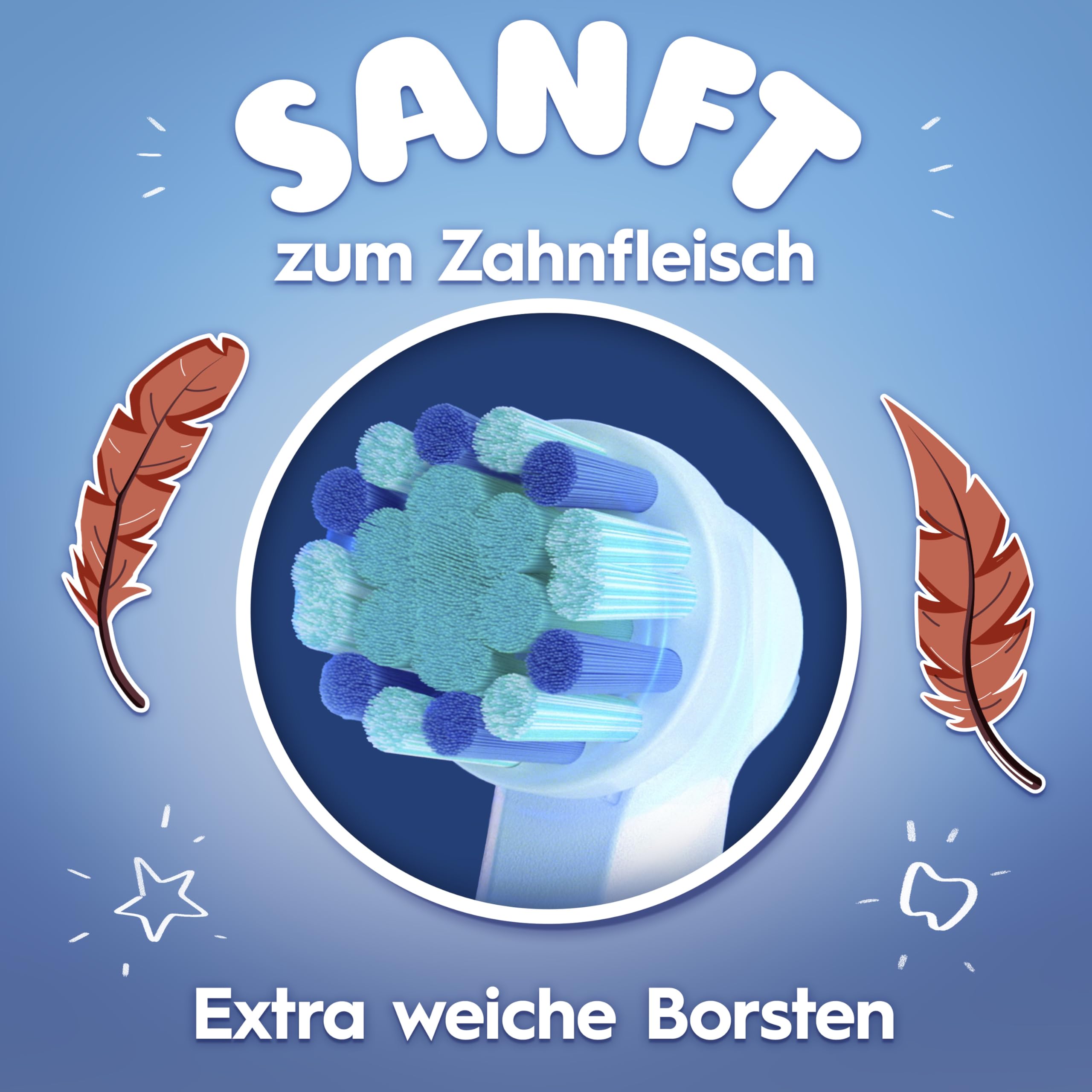 Oral-B Pro Kids König der Löwen Elektrische Zahnbürste für Kinder — Electric Toothbrush ab 3 Jahren inkl. 1 Aufsteckbürste, Reise-Etui und 2 Putzmodi für Zahnpflege, Weiß/Rot 5