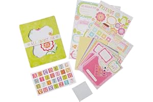 SIMPLICITY American Girl Crafts Mini Scrapbook Journal Kit for Girls, 266pc