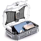 Evergreen 56 Dry Box - EDC Tough Protective Case USA Made for Organization of Cameras, Phones, Camping, Fishing, Hiking, Water Sports (Clear)