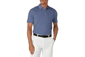 Cutter & Buck Men's Moisture Wicking UPF Drytec Forge Pencil Stripe Polo Shirt