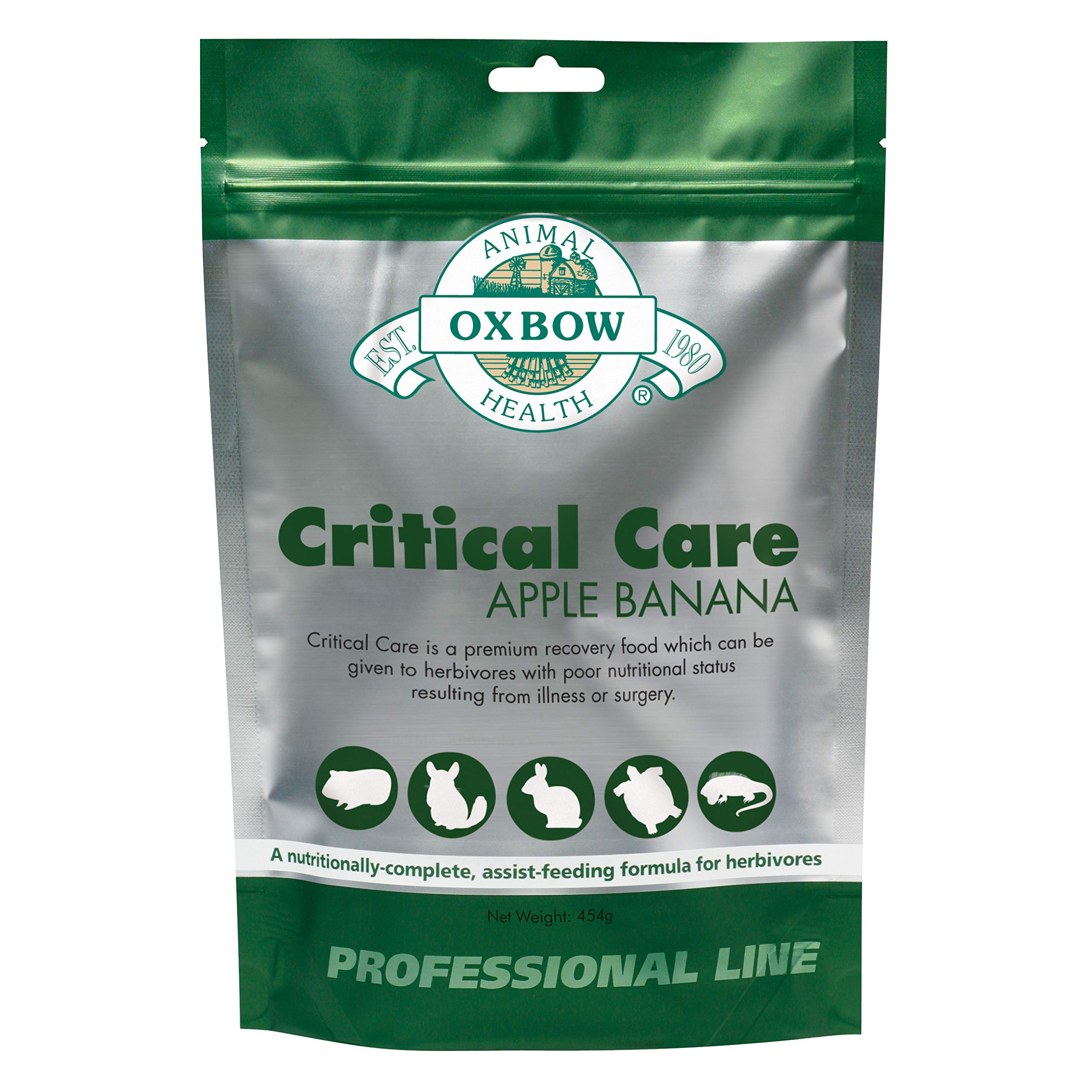 Oxbow Animal Health Critical Care, Herbivore, Fine Grind Papaya Flavor, 100 Gram Bag Petz Bitz
