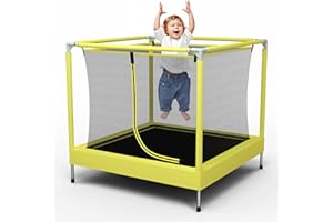 EL&IT·Wings Trampoline for Kids-6.5FT/4.5FT Indoor/Outdoor Toddler/Kids Trampoline with Net, Safety Small/Baby Trampoline with Enclosure-Birthday Gift for Children Age 1-8