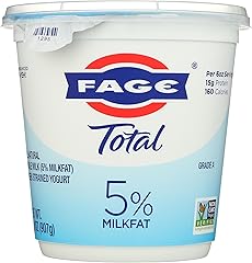 FAGE Total Greek Yogurt, 5% Whole Milk, Plain, 32 oz