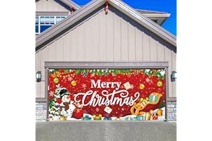 Erweicet 7 X 16 Ft Christmas Garage Door Christmas Decorations Banner Garage Door Christmas Cover Christmas Decorations Outside Holiday Decorations Christmas