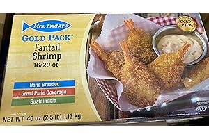 TODAY GOURMET FOODS OF NC Mrs Fridays Breaded Fantail Shrimp 2.5lbs (2-2.5lbs 16/20 Count)