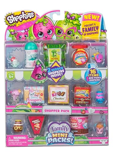 Shopkins New Families in Collectible Mini Pack 16 Piece in