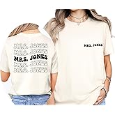Merrvey Custom Mrs Bride Shirt for Women Bachelorette Shirts for Bridal Party Mrs Gifts for the Bride 2026 Plus Size Bride Tshirt