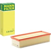 Mann Filter C 35 154/1 Engine Air Filter Replacement With Prefilter Compatible With Audi &amp; Volkswagen (Replaces VW GROUP (AUDI/SEAT/SKODA/VW) 1K0 129 620 E)