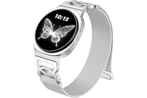 Adorve Metal Strap Compatible with Galaxy Watch 8 Band 40mm 44mm, Galaxy Watch 8 Classic Band 46mm, Milanese Magnetic No Gap 