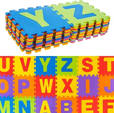 ADEPTNA Alphabet Jigsaw Foam Floor MAT 26 Tiles 29cm Each 1cm Thick