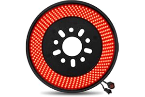 Drieaco Spare Tire Brake Light, 3rd Third Brake Light Plug & Play, 405PCS LED Rear Wheel Light Super Bright Tail Light Red Ring Brake Light for 2007-2018 Jeep Wrangler JK JKU Accessories