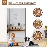 Yotache Side Opening Fly Screen 90x200 cm Magnetic Door Screen Black view 7