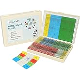 120 Microscope Slides with Specimens Set, Lab-Grade Prepared Microscope Slides for Kids Adults, Animal/Plant/Microbe/Tissue/Cells, STEM Biology Kit for Homeschool, Classroom Labs & Science Education