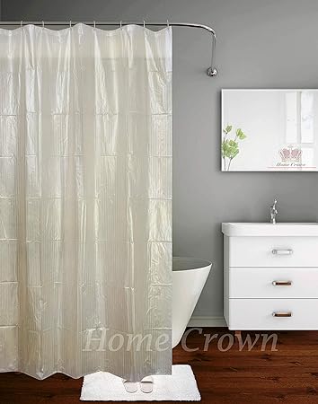Homecrown Stripe Lines Design Waterproof Shower Curtain For