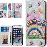 E-Mandala Samsung Galaxy J4/J4 Plus 2018 Flip Case Owl 3D Glitter Leather Wallet Cover