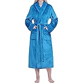 PAVILIA Soft Plush Women Fleece Robe, Cozy Warm Bathrobe, Fuzzy Female Long Spa Robe
