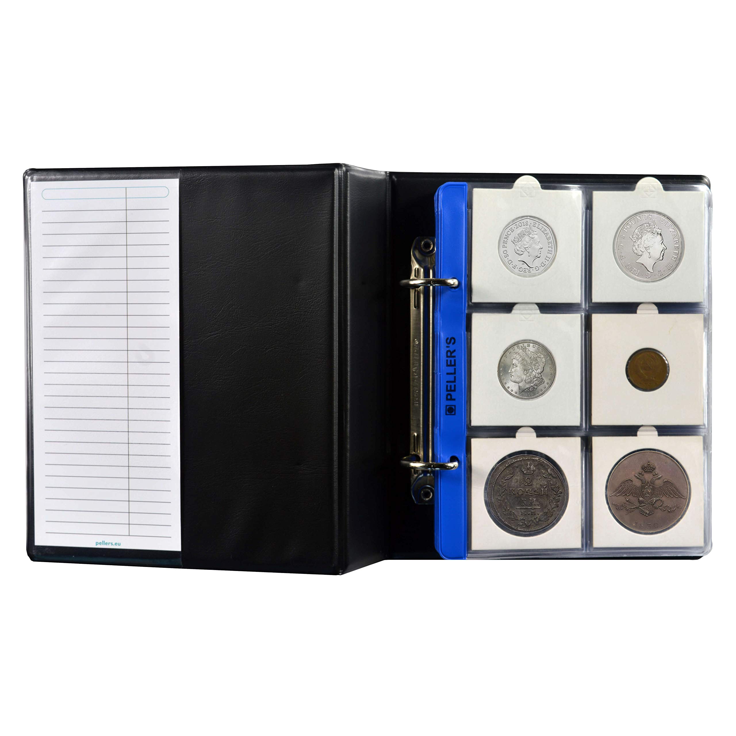 Collection Album with 60 Pockets for Standard Cardboard Coin Holders. 10 Sheets. Coin album S