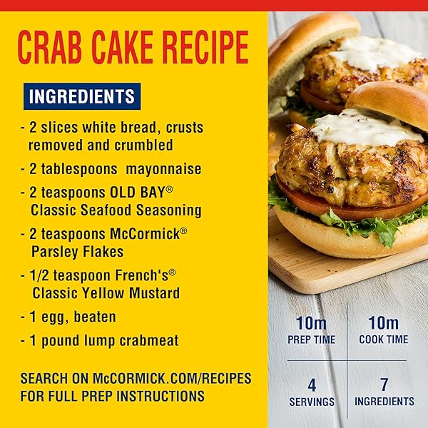 OLD BAY SEASONING, 7.5 LB – ONE 7.5 POUND CONTAINER OF OLD BAY ALL-PURPOSE SEAFOOD SEASONING, PERFECT FOR CRABS, SHRIMP, CHICKEN, CHOWDER, PIZZA, FRIES AND MORE