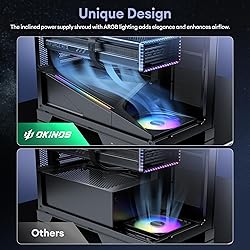 Okinos Aqua 9, ATX PC Case, 5 × 120mm ARGB PWM Fan