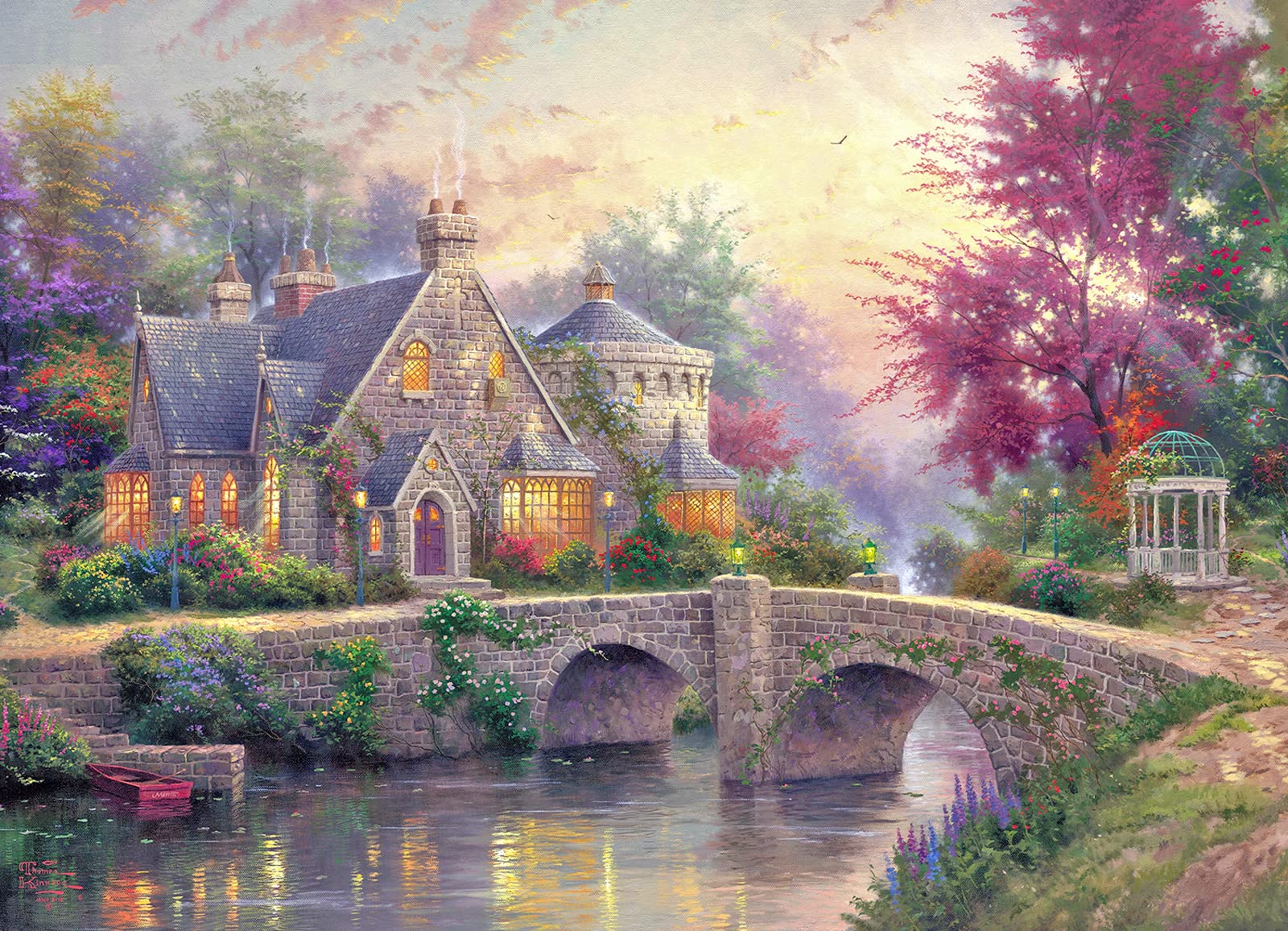 Puzzle 1000 Pieces for Adults Jigsaw Puzzles 1000 Pieces for Adults 1000 Piece Landscape Jigsaw Puzzles Adult 1000 Piece Puzzle Spring Landscape Educational Games-Home Decor Puzzel for Teens Seniors — image 1