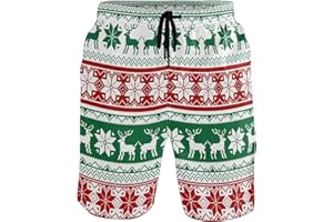 visesunny Men's Novelty Beach Shorts Quick Dry Swimwear Sports Running Swim Board Shorts