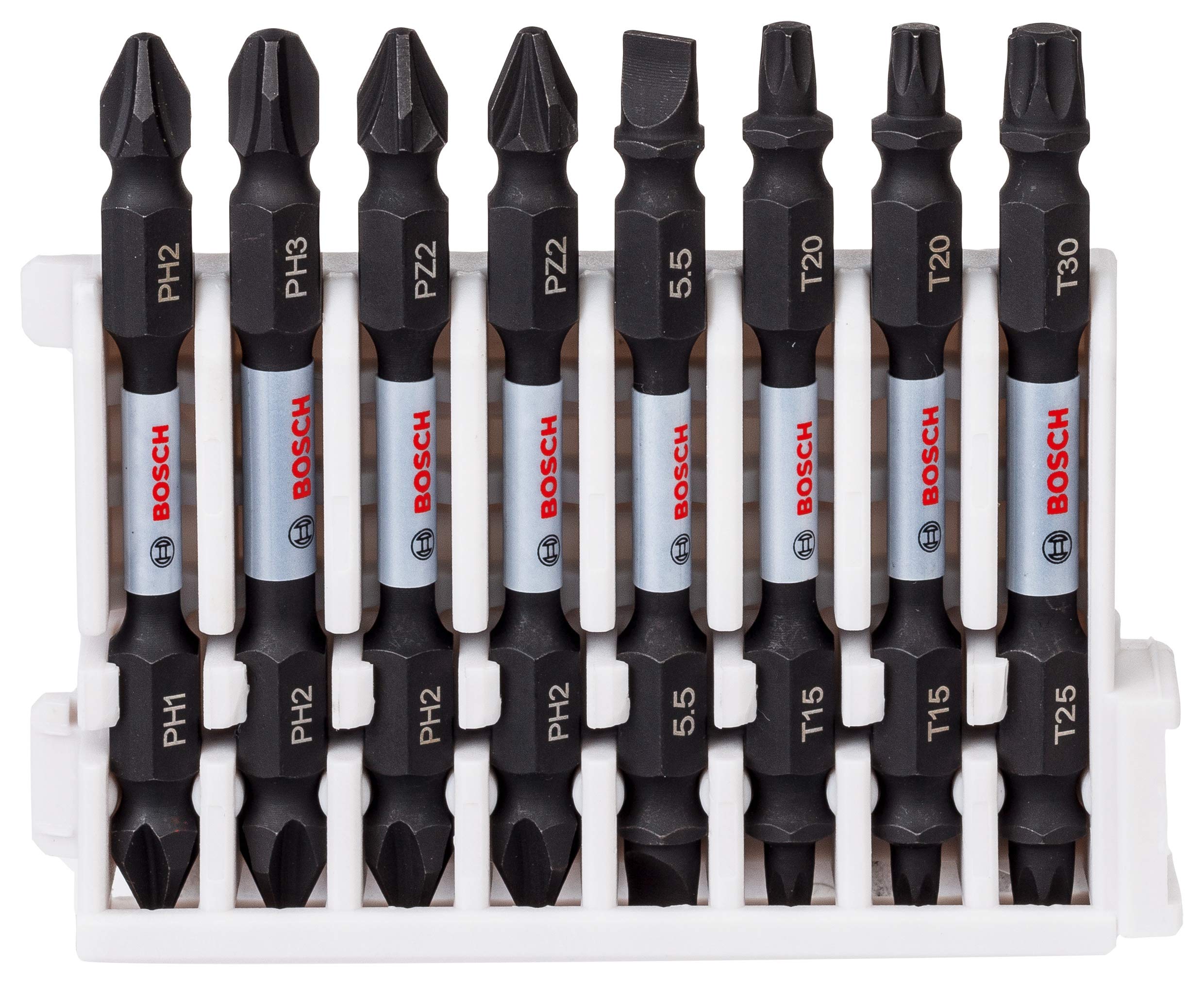 Bosch Professional 8-piece Impact Control Double-Bladed Screwdriver Bit Set (Pick and Click, Impact Driver Accessories) — image 1