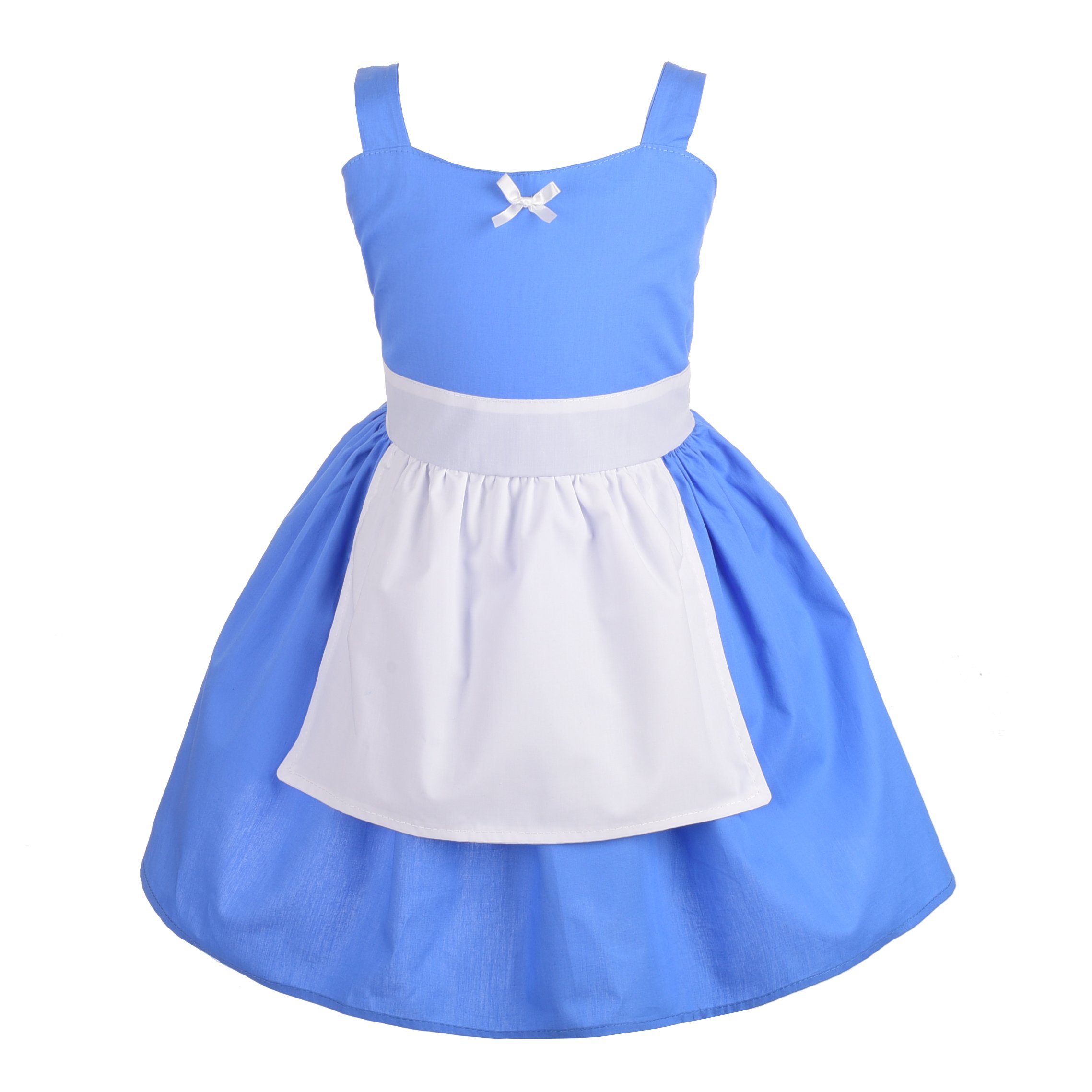 Lito Angels Alice in Wonderland Blue Dress Costume with White Apron Fancy Dress Up for Baby Girls Age 12-18 Months