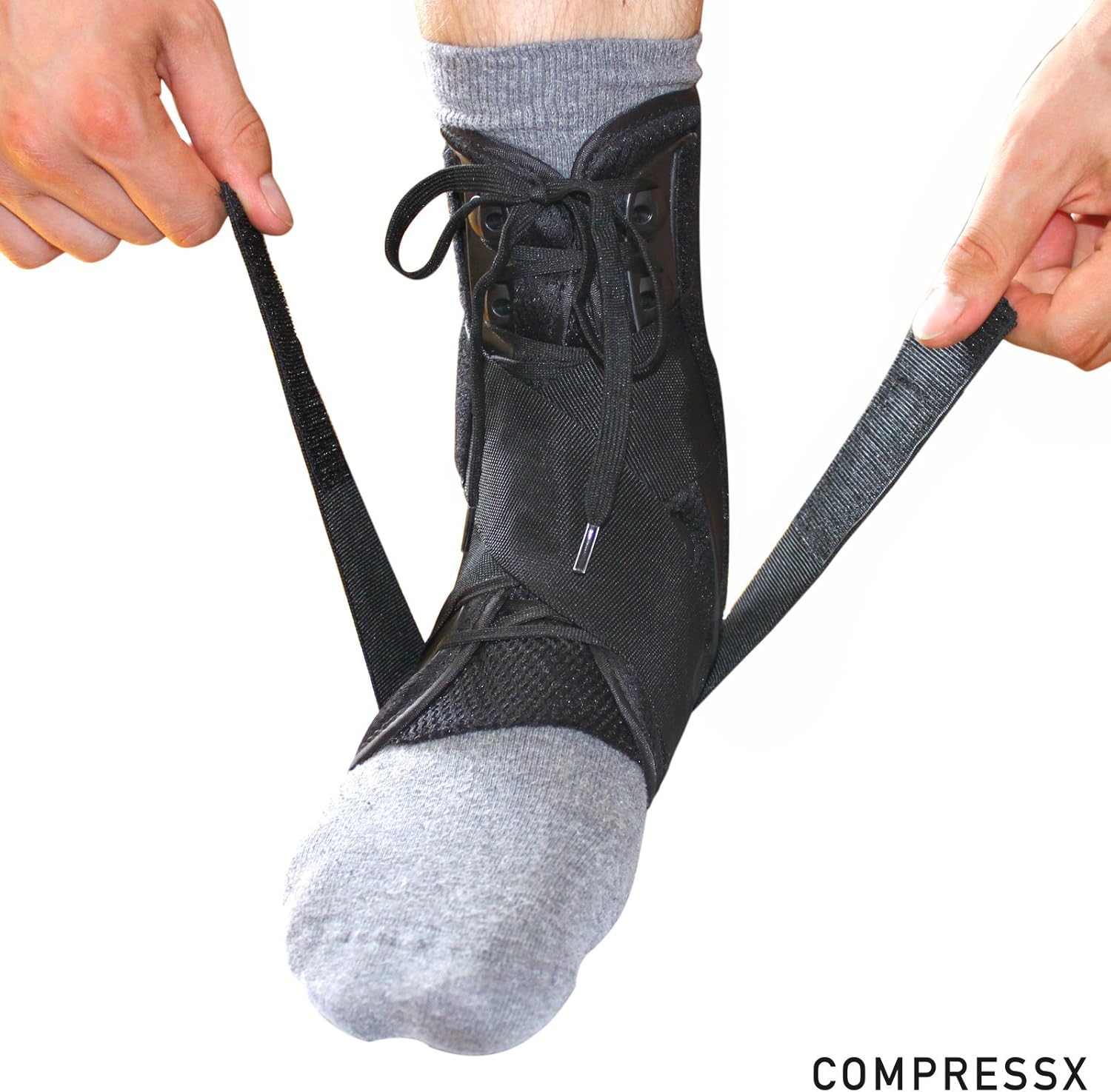 COMPRESSX Ankle Brace: Sports & Outdoors