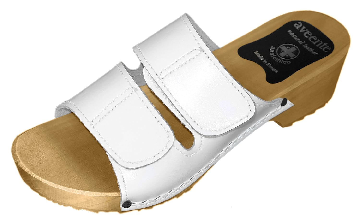 aveente Zuecos de Piel para mujer