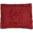 BrylaneHome Georgia Chenille Shams - King, Burgundy