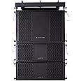 Sound Town ZETHUS Series Line Array Speaker System with One 15-inch Powered Line Array Subwoofer, Two Compact 2 X 8-inch Line Array Speakers, Full-Range/Bi-amp Switchable, Black (ZETHUS-115SPW208X2)