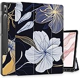 Lepeoac for Samsung Galaxy Tab S9 Plus 12.4 inch Case 2023 Release (SM-X810 X816 X818), Tri-Fold Shockproof Protective Case w