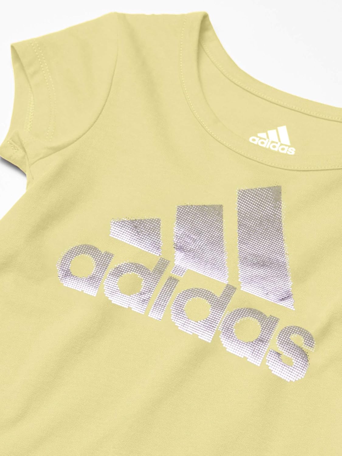 adidas Girls' Short Sleeve Scoop Neck Tee T-Shirt: Clothing