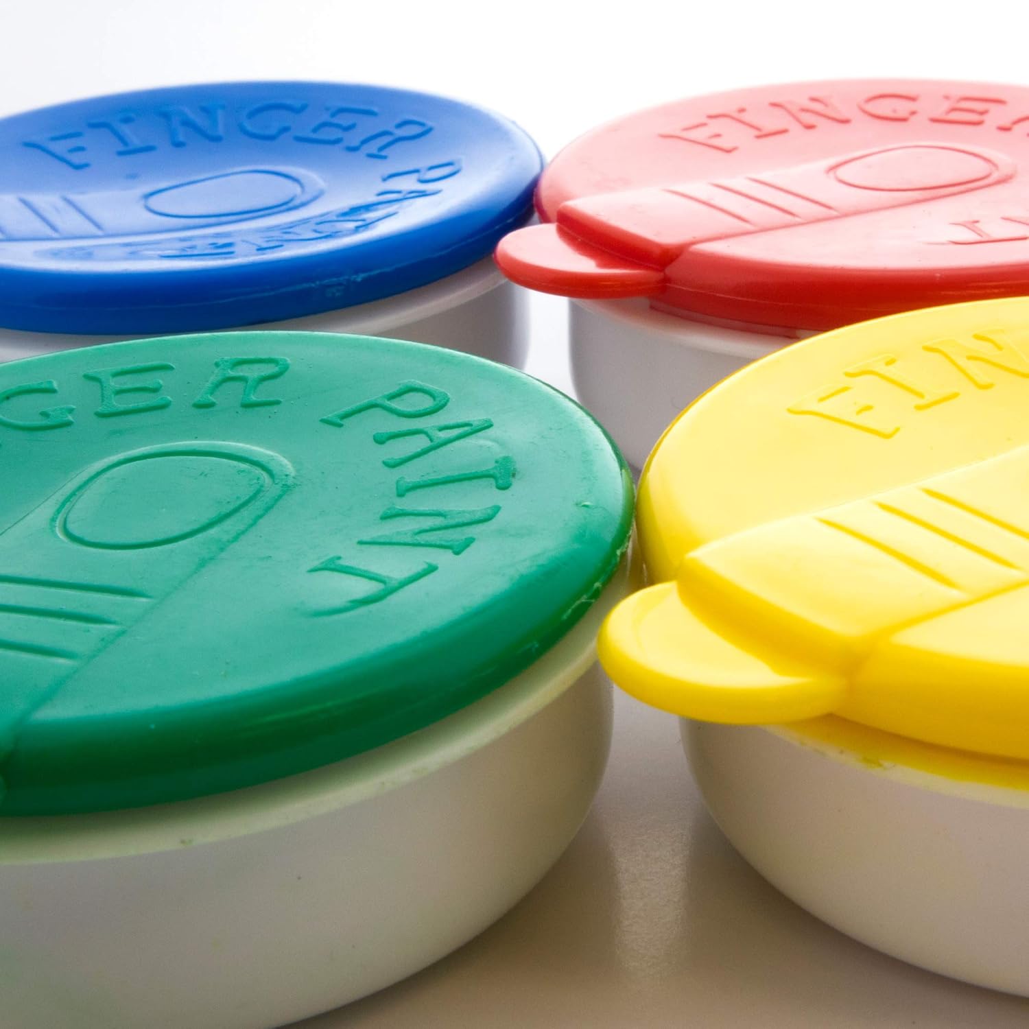 BAZIC Assorted Color 40ml Finger Paint Set, Art Supplies Fun Creative Painting for Kids Activity Class Home DIY Age 3+ (4/Pack), 1-Pack: Office Products