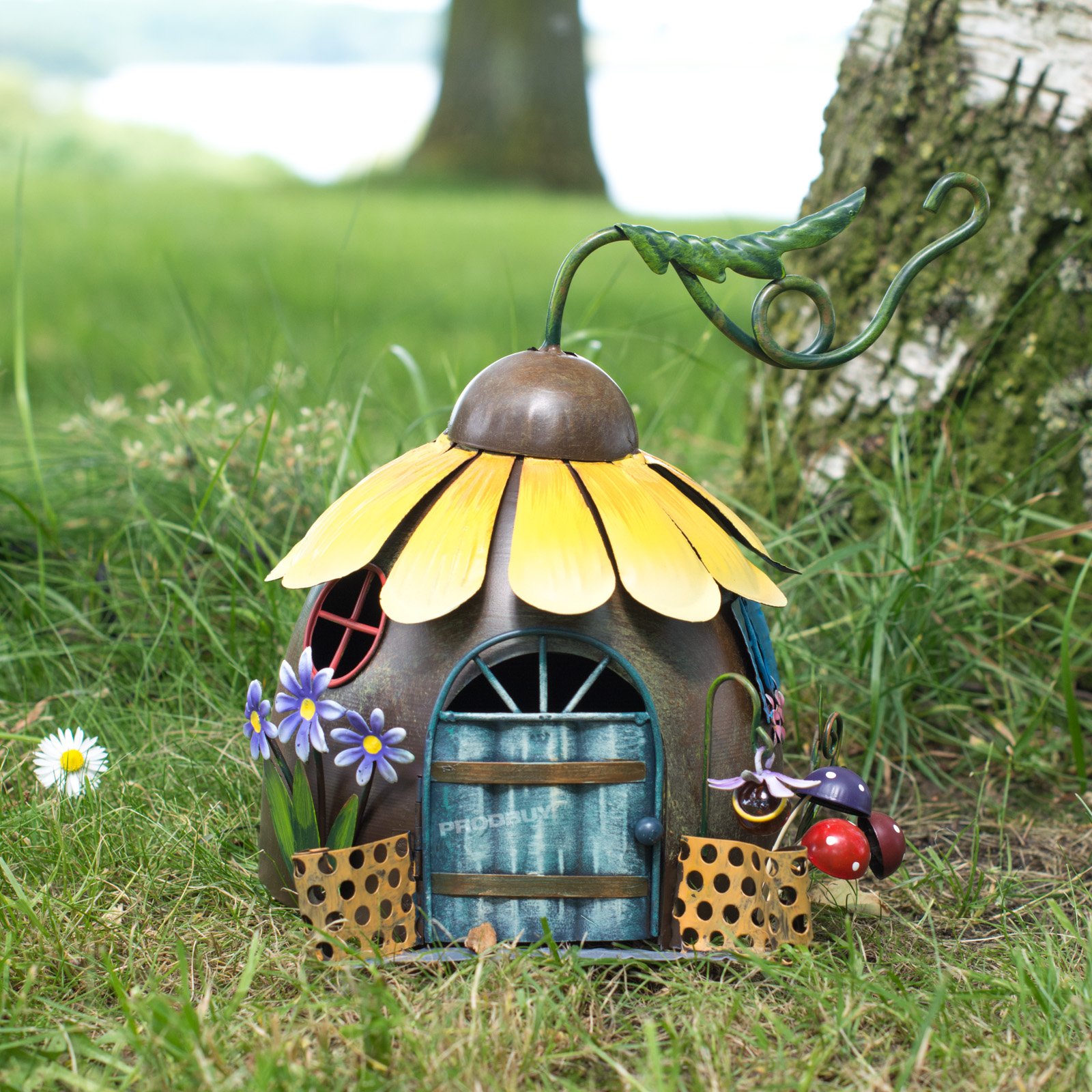 ProdBuy Limited Metal Fairy Garden Sunflower House