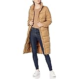 Amazon Essentials Women's Midweight Water Resistant Long Sleeve Longer Length Relaxed Fit Cocoon Puffer Coat