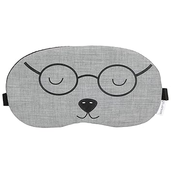 Skylofts Grey Specy Eye Mask Sleeping Masks Super Soft & Smooth Travel Masks with Ice Pack