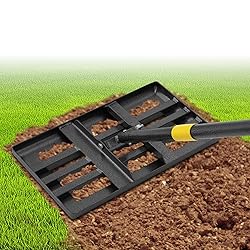 72" Heavy Duty Lawn Leveling Rake - 17x10in