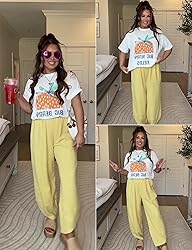 Xiaoxuemeng Womens Baggy Wide Leg Pants Casual